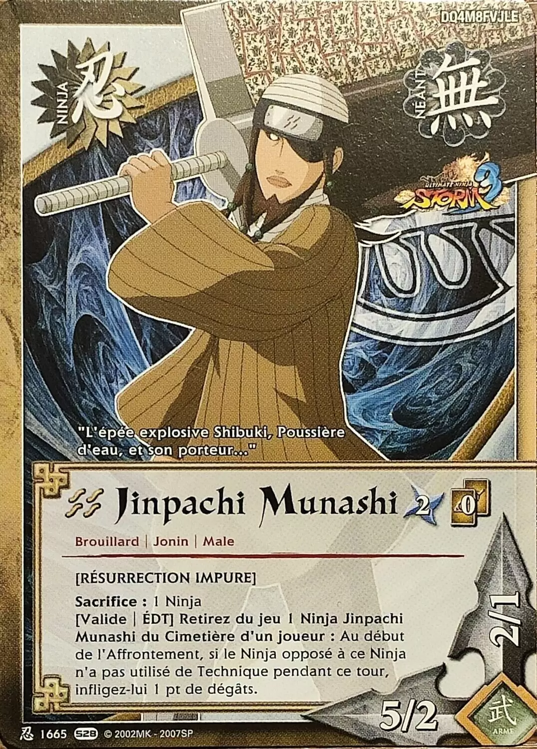 Cartes Naruto Série 28 - Jinpachi Munashi