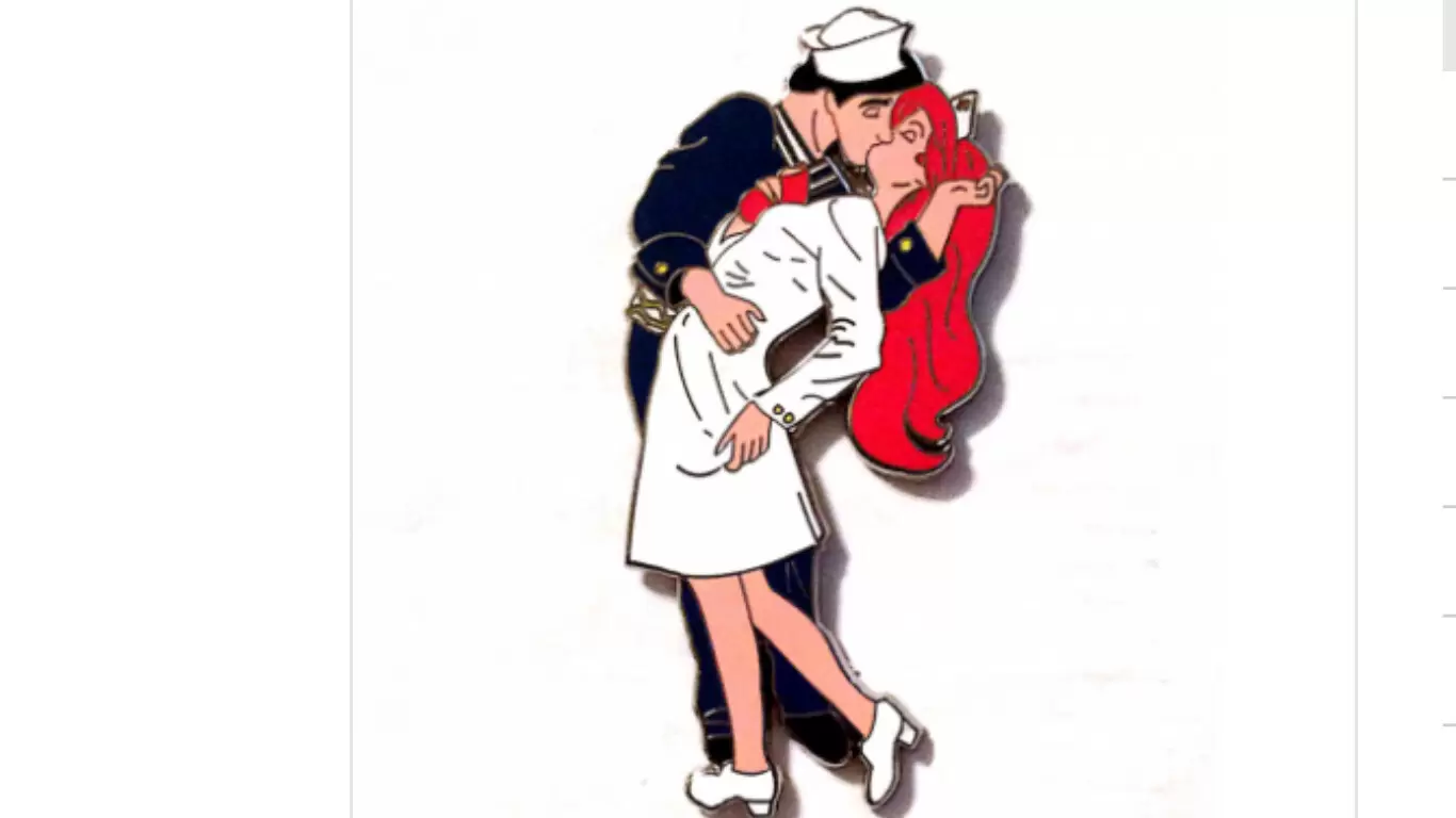 Disney Pins Open Edition - (Unauthorized) - Ariel And Eric WWII