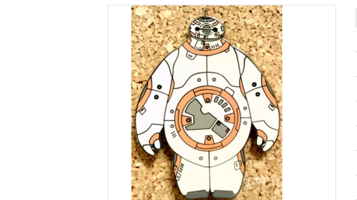 Disney Pins Open Edition - (Unauthorized) - BayMax as BB-8