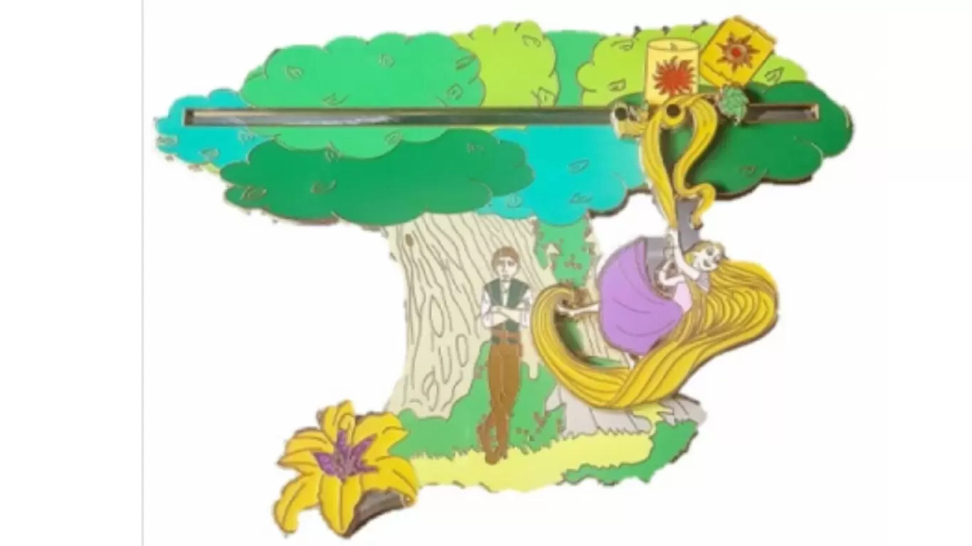 Disney Pins Open Edition - (Unauthorized) - Flynn and Rapunzel Slider
