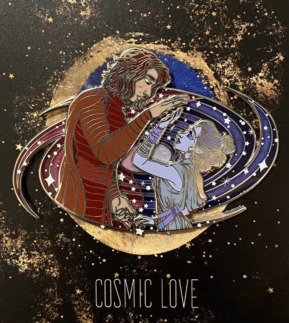 Disney Pins Open Edition - (Unauthorized) - Kylo Ren & Rey Cosmic Love