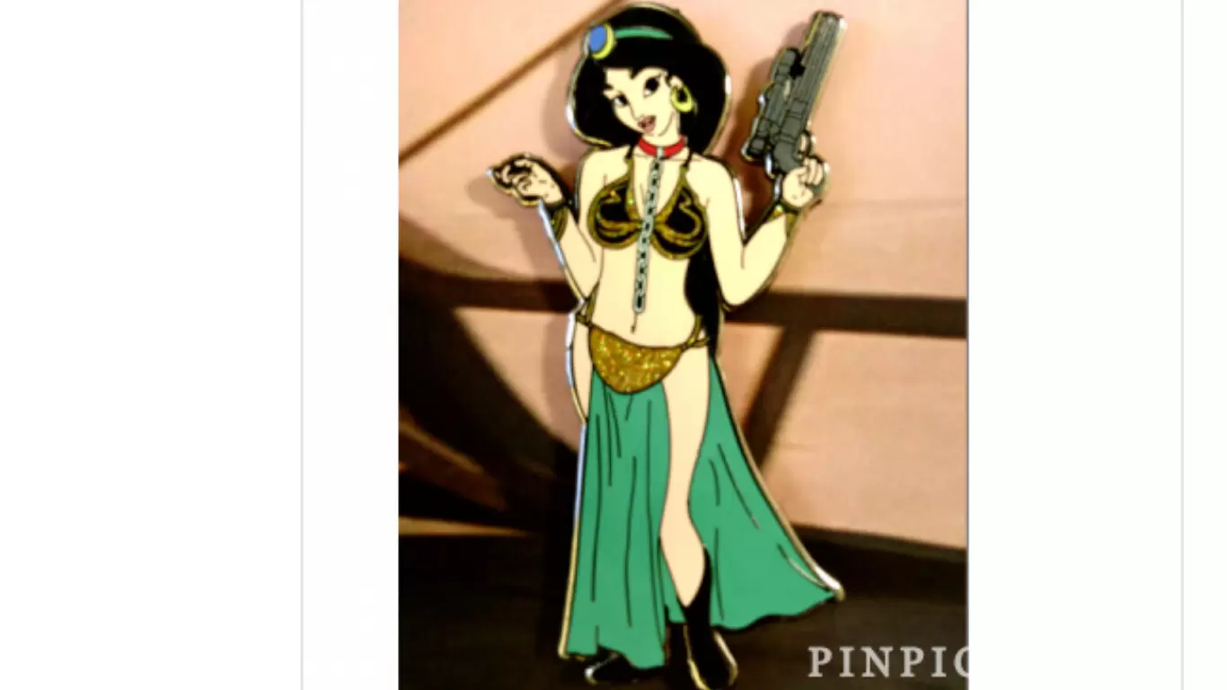 Disney - Pins Open Edition - (Unauthorized) - Princess Jasmine as Slave Princess Leia