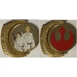Star Wars Weekends 2009 - Symbol - Rebel Alliance Luke Skywalker and Leia