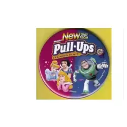 Button - Huggies Pull-Ups - Princesses & Buzz Lightyear