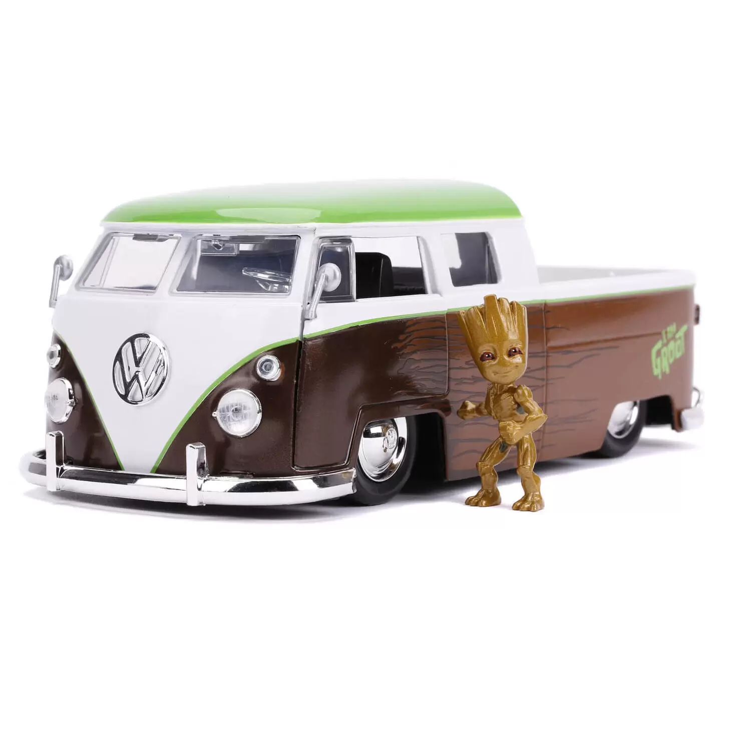 Jada Toys - Groot & 1963 Volkswagen Bus Pickup - 1:24 - I am Groot