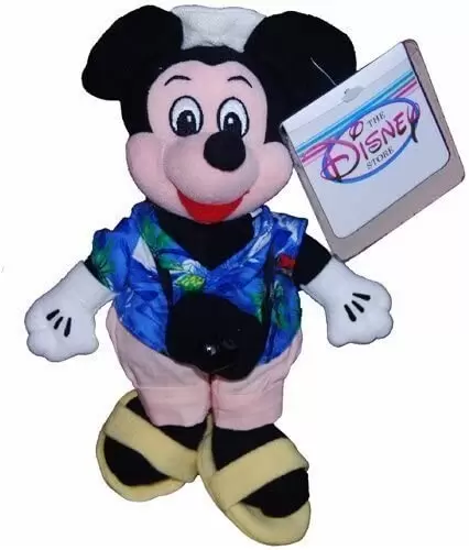 Peluches Disney Store - Mickey And Friends - Mickey Hawaiian Tourist