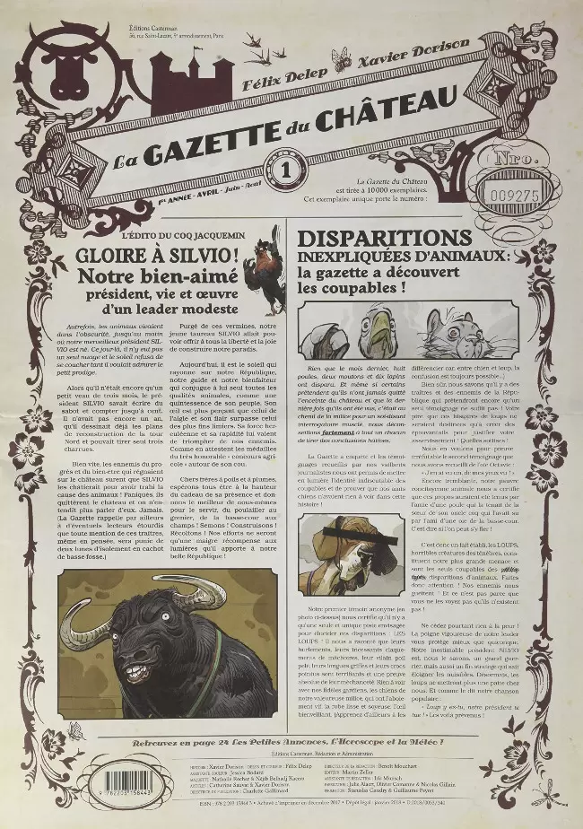 Le Château des Animaux - La Gazette du Château n°1