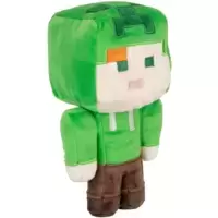 Happy Explorer Alex in Creeper Costume