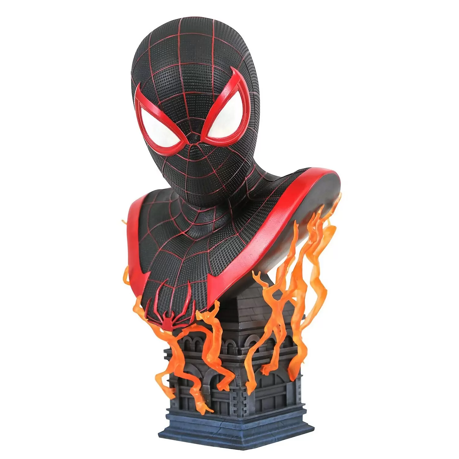 Bustes Diamond Select - Spider-Man Miles Morales - Marvel Legends In 3D - 1/2 Scale Bust
