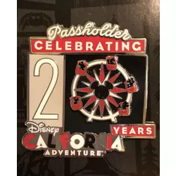 Disney California Adventure Celebrating 20 Years Passholder Exclusive