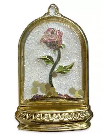 Disney Pins Open Edition - Beauty and the Beast Flair Collection - Enchanted Rose Bell Jar