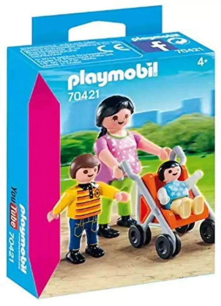Playmobil Maisons et Intérieurs - Maman avec enfants et landau