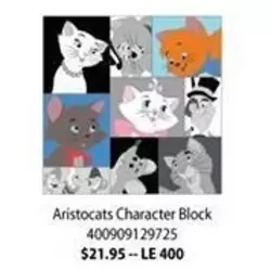 Character Block - Aristocats