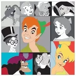 Disney Character Block Pin Set - Character Block - Peter Pan
