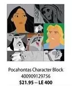 Disney Character Block Pin Set - Character Block - Pocahontas