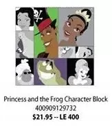Disney Character Block Pin Set - Character Block - Princess and the Frog