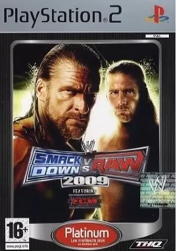 Jeux PS2 - WWE Smackdown vs. Raw 2009 platinum