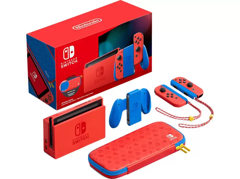 Matériel Nintendo Switch - Nintendo Switch - Super Mario Edition (Rouge / bleu)