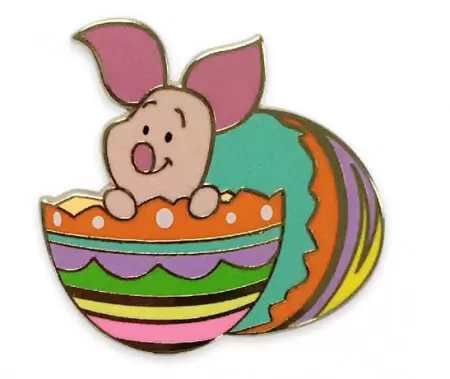 Disney Pins Open Edition - Winnie the Pooh Easter Flair Set - Piglet