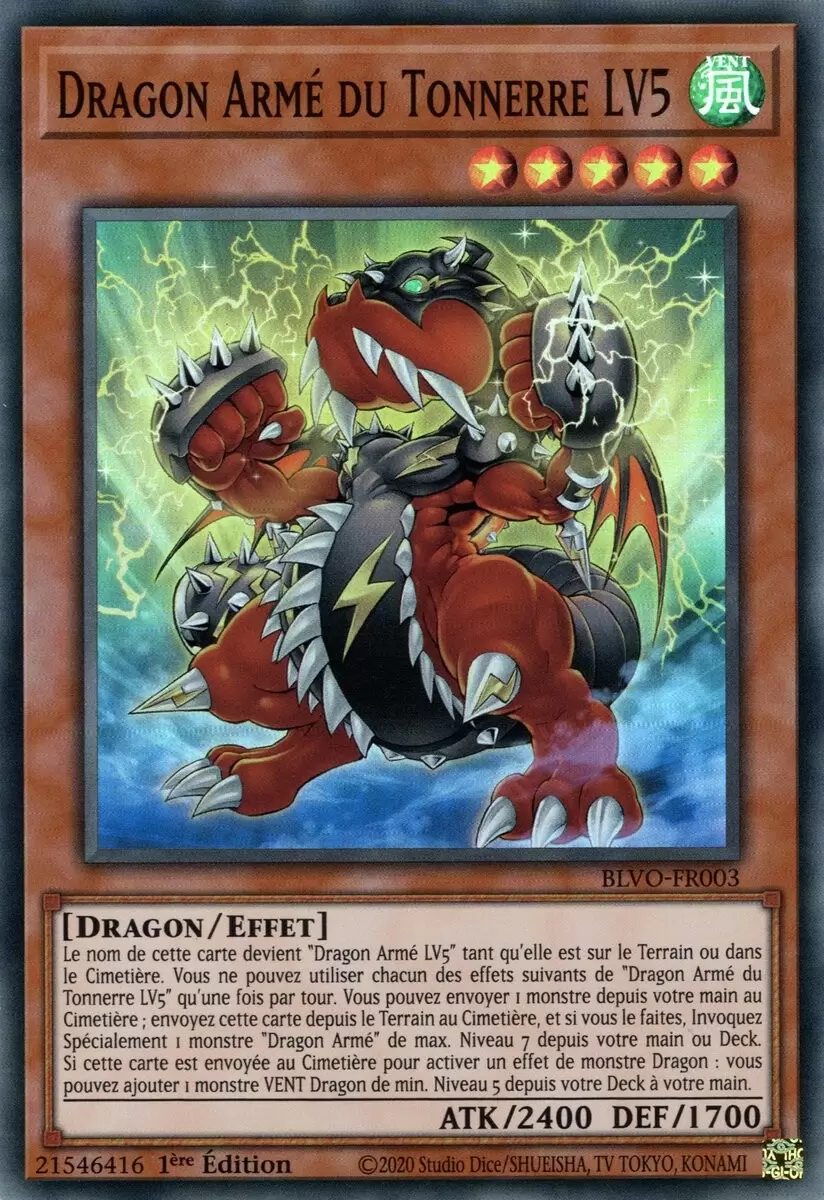 Vortex Embrasé BLVO - Dragon Armé du Tonnerre LV5