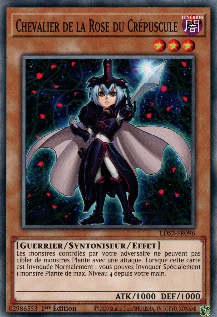 Duellistes Légendaires : Saison 2 LDS2 - Chevalier de la Rose du Crépuscule