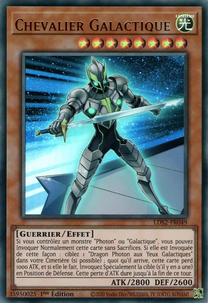 Duellistes Légendaires : Saison 2 LDS2 - Chevalier Galactique