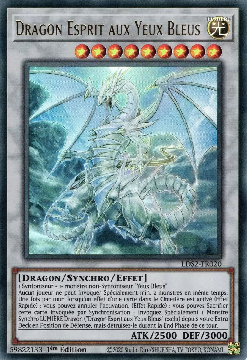 Duellistes Légendaires : Saison 2 LDS2 - Dragon Esprit aux Yeux Bleus
