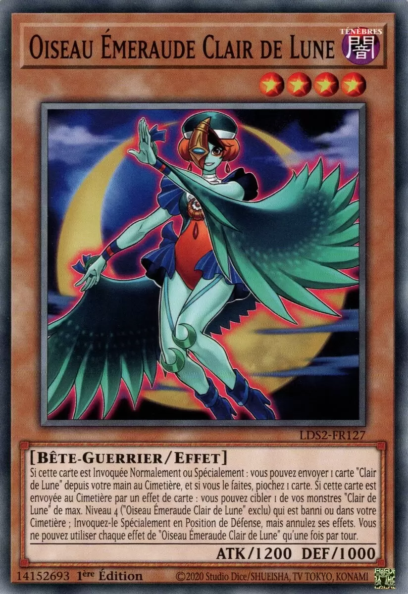 Duellistes Légendaires : Saison 2 LDS2 - Oiseau Émeraude Clair de Lune