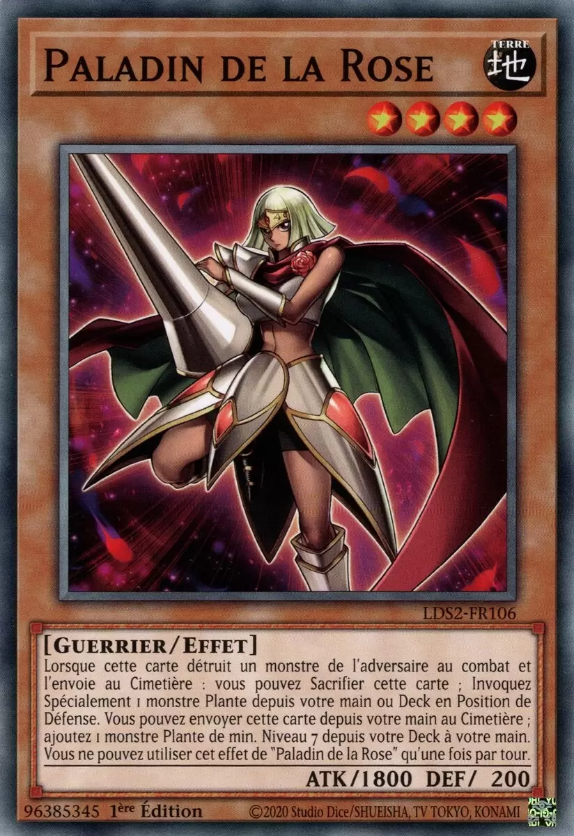 Duellistes Légendaires : Saison 2 LDS2 - Paladin de la Rose