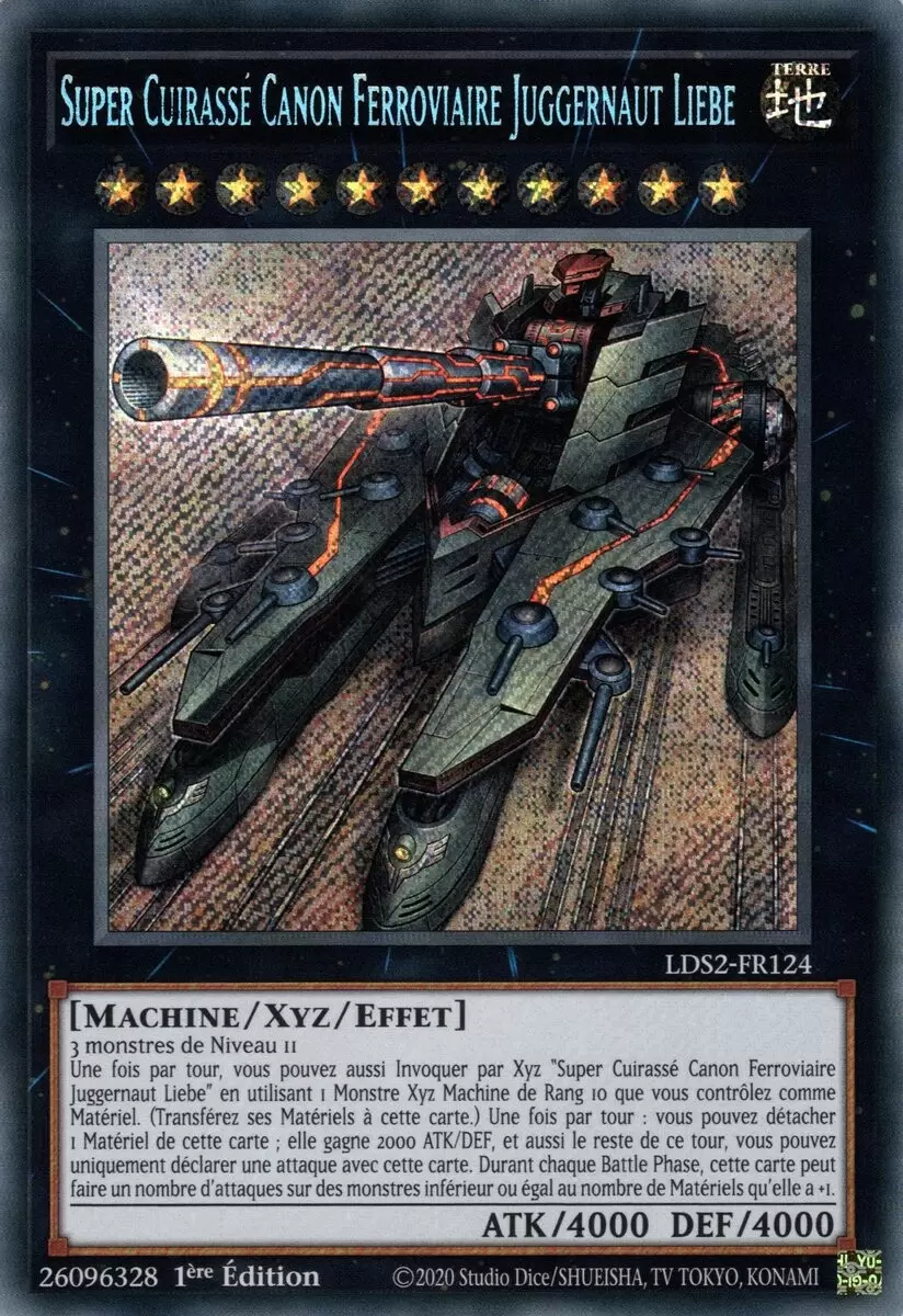 Duellistes Légendaires : Saison 2 LDS2 - Super Cuirassé Canon Ferroviaire Juggernaut Liebe