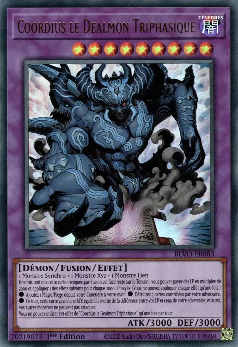 Vortex Embrasé BLVO - Coordius le Dealmon Triphasique