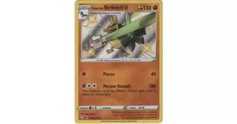 2021 Pokémon Shining Fates Galarian Sirfetch'd Holo SV064/SV122