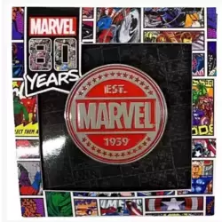 Marvel 80 Years Pin Badge B – Marvel Est.1939