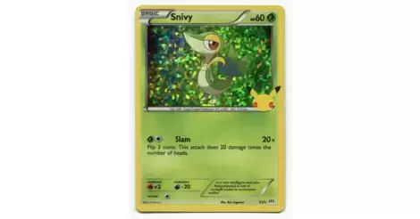 Snivy Holo - McDonald's Collection 2021 Pokémon card 5/25