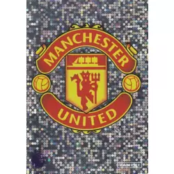 Premier League 2020 Panini #376 Etiqueta engomada de la insignia brillante Manchester United
