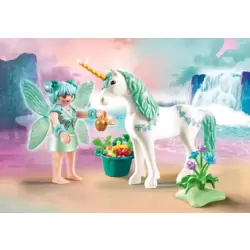 Fruit Fairy with unicorn