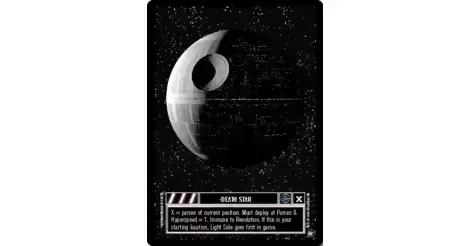 Death Star - carte Star Wars CCG A NEW HOPE Limited Decipher