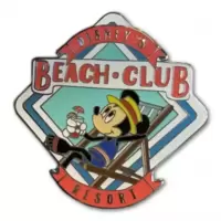 WDW Beach Club Resort Mickey Mouse in Deck Chair