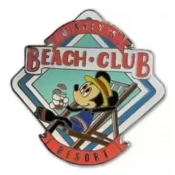 WDW Beach Club Resort Mickey Mouse in Deck Chair