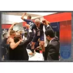 18 Août 2020 - Vestiaires PSG/Leipzig (3-0) , Demi-finale de la Champions League