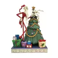 Santa Jack and Zero with Tree