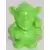 Tree Trunks and Elves - Dark green leaf tree trunk and pixie with hammer