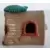 Tree Trunks and Elves - Dark green leaf tree trunk and pixie with hammer