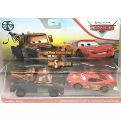 Lightning McQueen With Racing Wheels And Mater