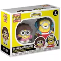 Minions - 70's Bob & Roller Skating Stuart 2 Pack