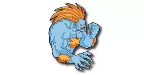 Street Fighter II Blanka Electrified 1.75 Enamel Pin and 