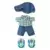 Nuimos Cloths And Accessories - Striped Shirt with Cap and Sneakers