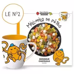 Le mug monsieur chatouille + le livre de recettes Méli-mélo de pâtes