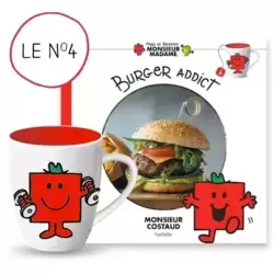 Le mug monsieur costaud + le livre de recettes Burger Addict