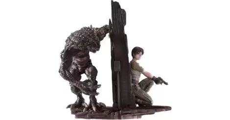Resident Evil 2 3 Capcom Organic Figure Statue Part 6 Rebecca Chambers vs  Hunter